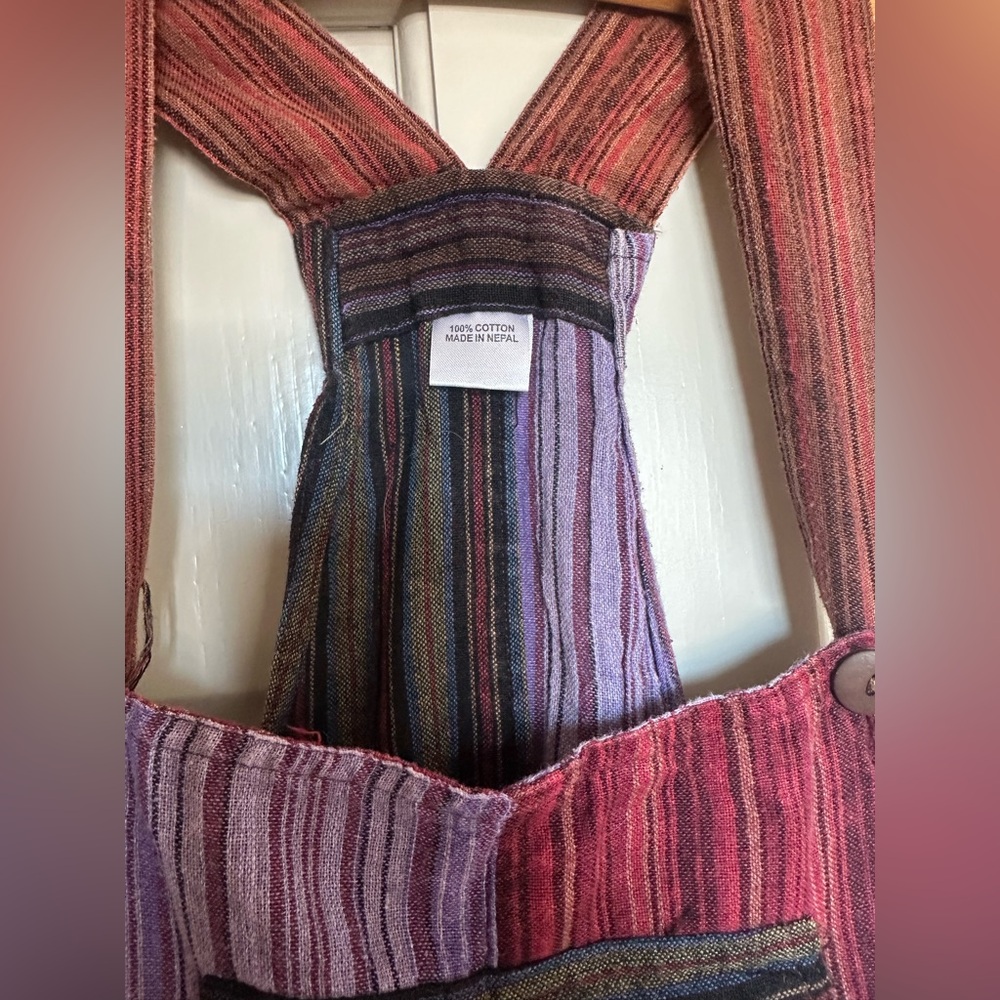 Patchwork overalls handmade, One size - Picture 7 of 9